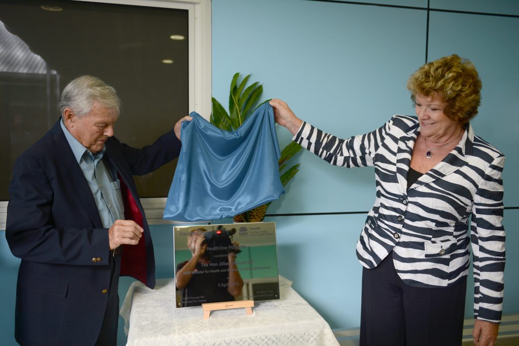 NSW Minister for Health Jillian Skinner opens the Pottsville HealthOne centre