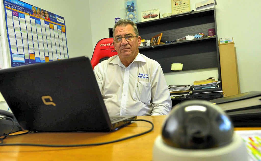 RISK MANAGEMENT: Business development manager Tony Schuh from Trev’s Security, Gladstone, says security systems in the region have gone hi-tech. RISK MANAGEMENT: Business development manager Tony Schuh from Trev’s Security, Gladstone, says security systems in the region have gone hi-tech.