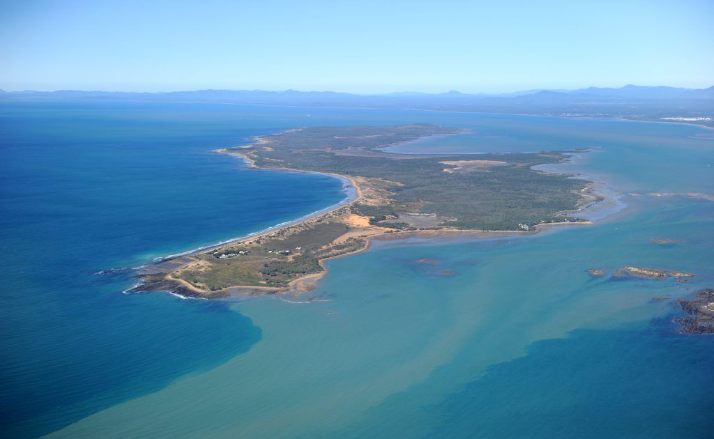 An aerial view of Facing Island, Gladstone. An aerial view of Facing Island, Gladstone.