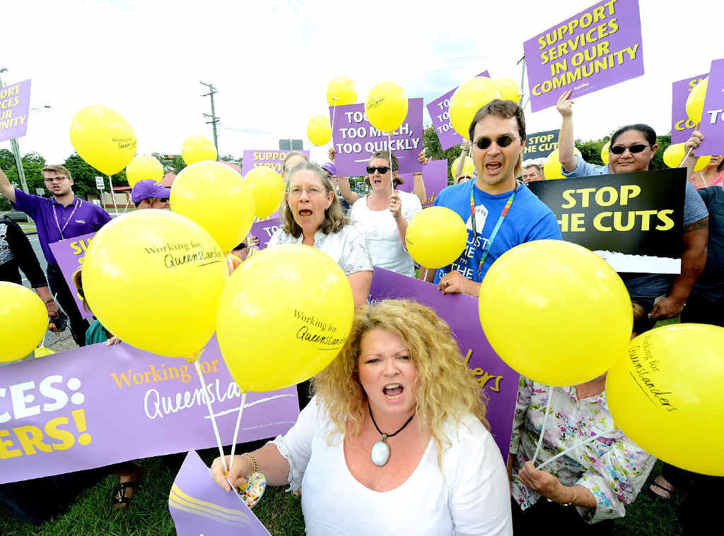 Australians are prepared to fight for these disabled, as this Ipswich rally showed. Australians are prepared to fight for these disabled, as this Ipswich rally showed.