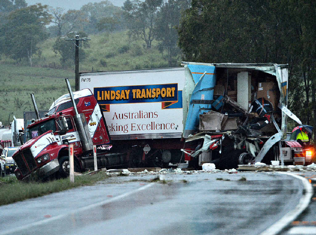 One man has been killed in a truck crash at Alligator Creek. One man has been killed in a truck crash at Alligator Creek.