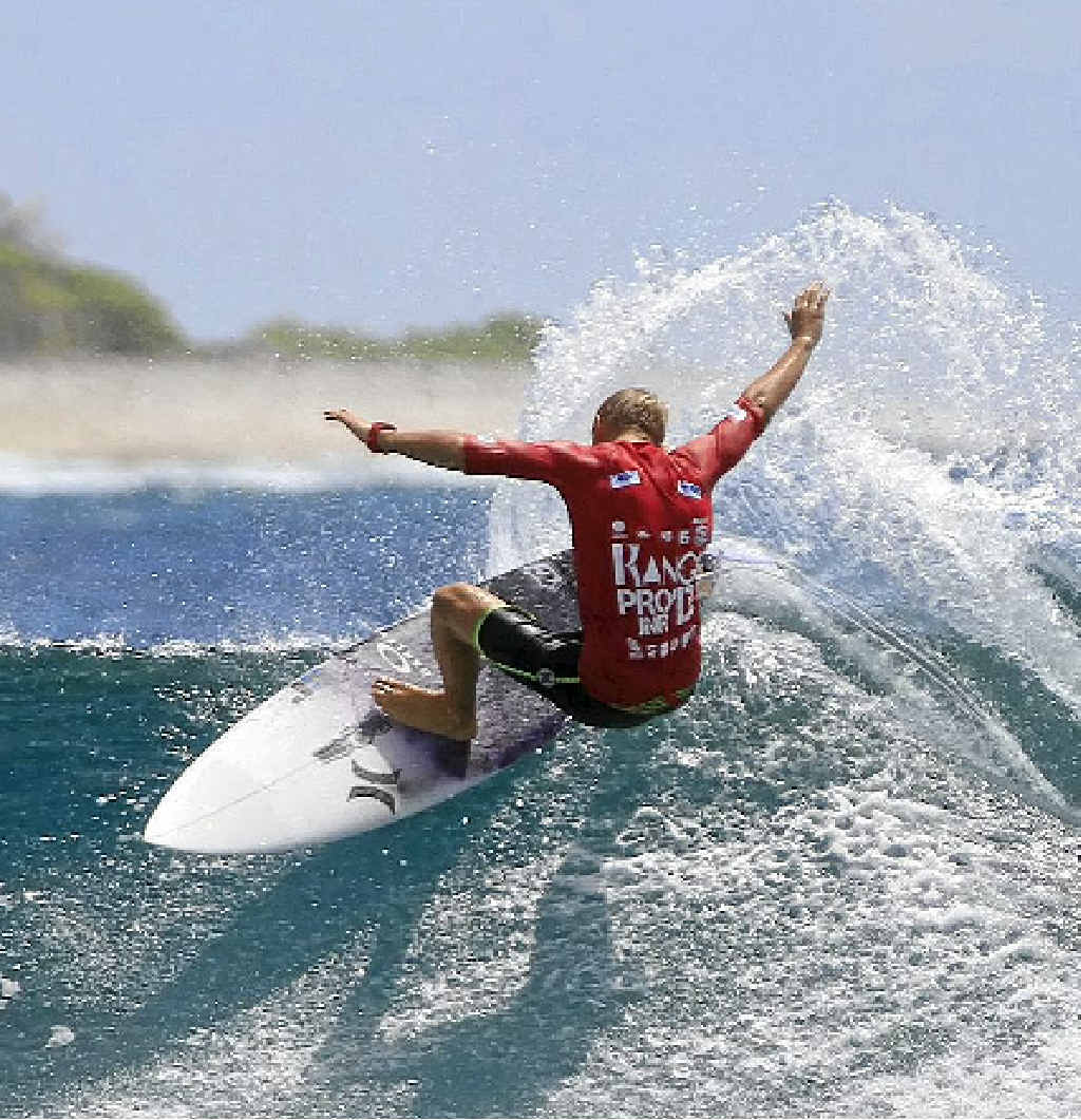 Rising Coast star Kai Hing in action at the ASP Rangi Pro Junior in French Polynesia. Rising Coast star Kai Hing in action at the ASP Rangi Pro Junior in French Polynesia.