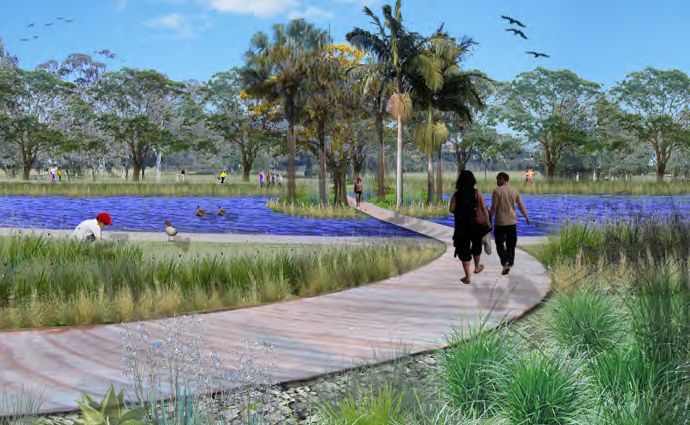 An artist's impression of Lismore's proposed An artist's impression of Lismore's proposed