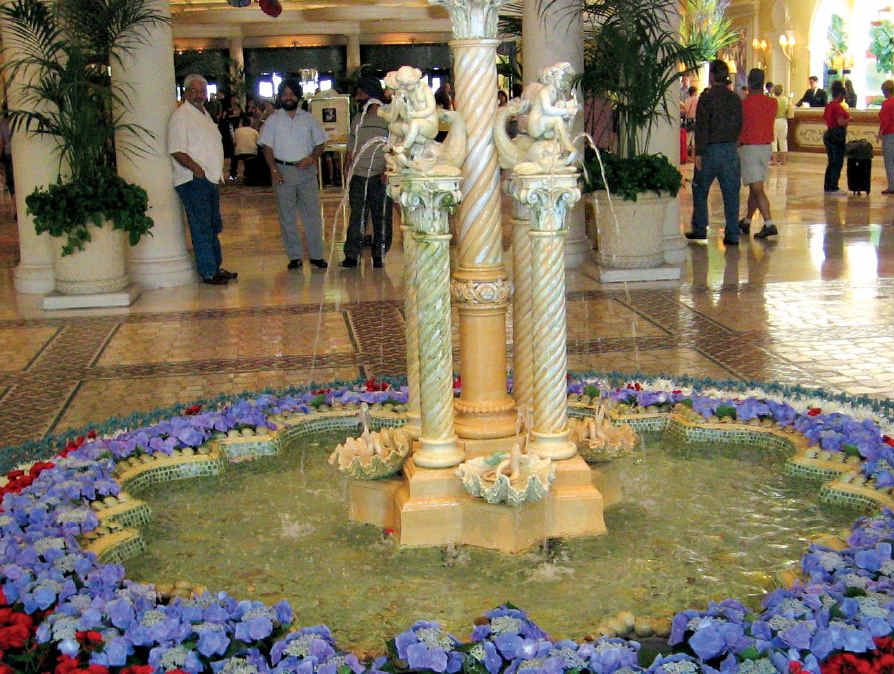 Hotel lobbies display beautiful floral arrangements in Vegas. Hotel lobbies display beautiful floral arrangements in Vegas.