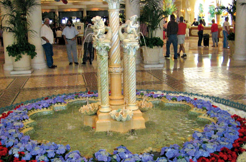 Hotel lobbies display beautiful floral arrangements in Vegas. Hotel lobbies display beautiful floral arrangements in Vegas.