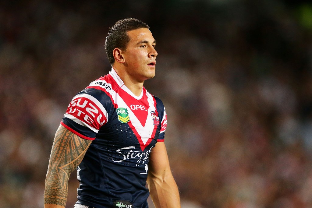 Sonny Bill Williams of the Roosters prepares before kickoff during the round six NRL match between the Sydney Roosters and the Canterbury Bulldogs at Allianz Stadium on April 12, 2013 in Sydney, Australia. Sonny Bill Williams of the Roosters prepares before kickoff during the round six NRL match between the Sydney Roosters and the Canterbury Bulldogs at Allianz Stadium on April 12, 2013 in Sydney, Australia.