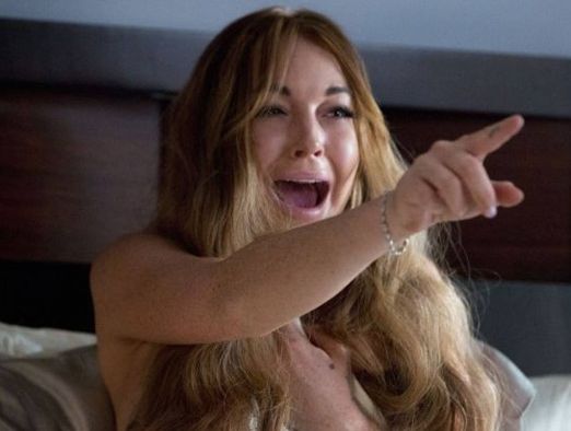 Lindsay Lohan in a scene from Scary Movie 5. Lindsay Lohan in a scene from Scary Movie 5.