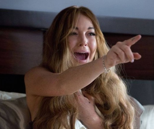 Lindsay Lohan in a scene from Scary Movie 5. Lindsay Lohan in a scene from Scary Movie 5.