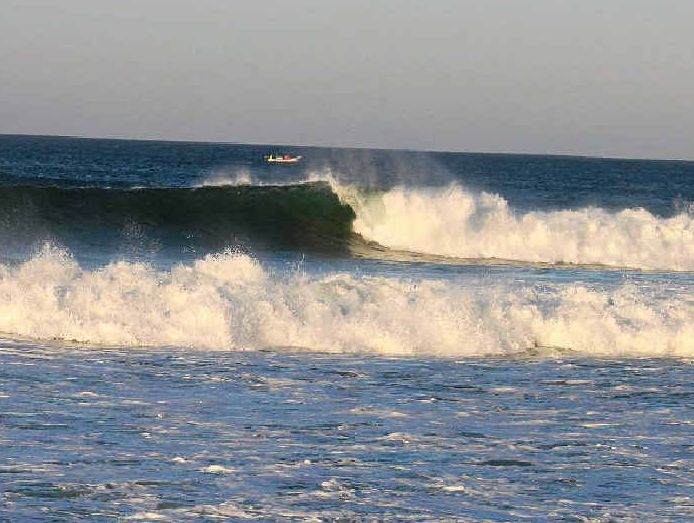 The waves at La Ticla are usually a big attraction for surfers. The waves at La Ticla are usually a big attraction for surfers.