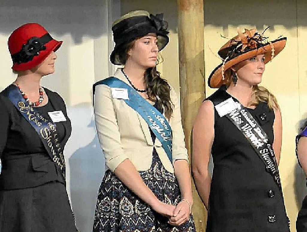 GREAT EXPERIENCE: Some of the 15 entrants into the Miss Darling Downs Showgirl competition. GREAT EXPERIENCE: Some of the 15 entrants into the Miss Darling Downs Showgirl competition.