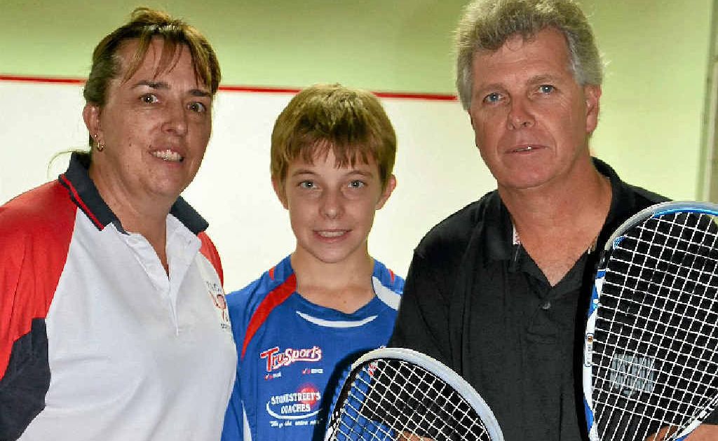 Michelle, Jason and Stuart Anderson at St Mary's at Warwick Rose Squash Club fixtures. Michelle, Jason and Stuart Anderson at St Mary's at Warwick Rose Squash Club fixtures.
