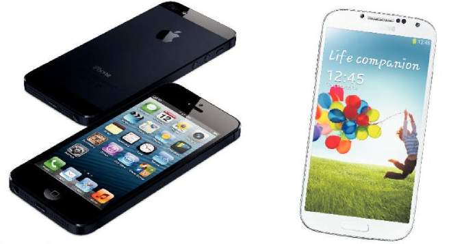 iPhone 5 v Samsung Galaxy S4 iPhone 5 v Samsung Galaxy S4