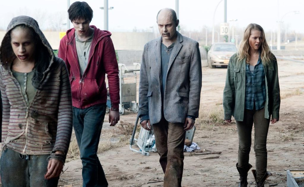 From left, Nicholas Hoult, Rob Corddry and Teresa Palmer in a scene from the movie Warm Bodies. From left, Nicholas Hoult, Rob Corddry and Teresa Palmer in a scene from the movie Warm Bodies.