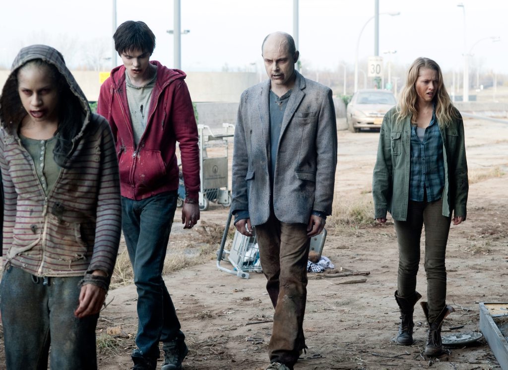 From left, Nicholas Hoult, Rob Corddry and Teresa Palmer in a scene from the movie Warm Bodies. From left, Nicholas Hoult, Rob Corddry and Teresa Palmer in a scene from the movie Warm Bodies.