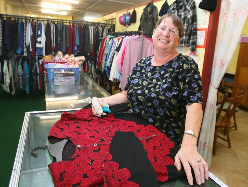 Anglicare volunteer Irene Newlands says working at an opshop gives her a chance to help the community and you can have a lot of laughs with a good group of fellow volunteers. Photo: Chris Ison / The Morning Bulletin