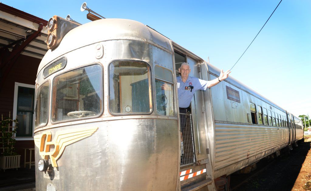 Rail motor driver Kevin Power is happy to behind the wheel of the Silver Bullet railmotor again. Short trips on the Silver Bullet will be offered at tomorrow’s twilight market at the Old Gympie Railway Station. Rail motor driver Kevin Power is happy to behind the wheel of the Silver Bullet railmotor again. Short trips on the Silver Bullet will be offered at tomorrow’s twilight market at the Old Gympie Railway Station.