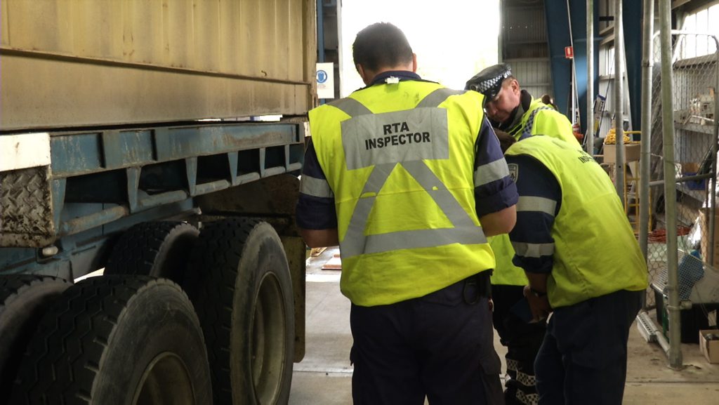 Police and RMS officers complete checks on trucks as a part of operation steel 3 on Tuesday. Photo Contributed Police and RMS officers complete checks on trucks as a part of operation steel 3 on Tuesday. Photo Contributed