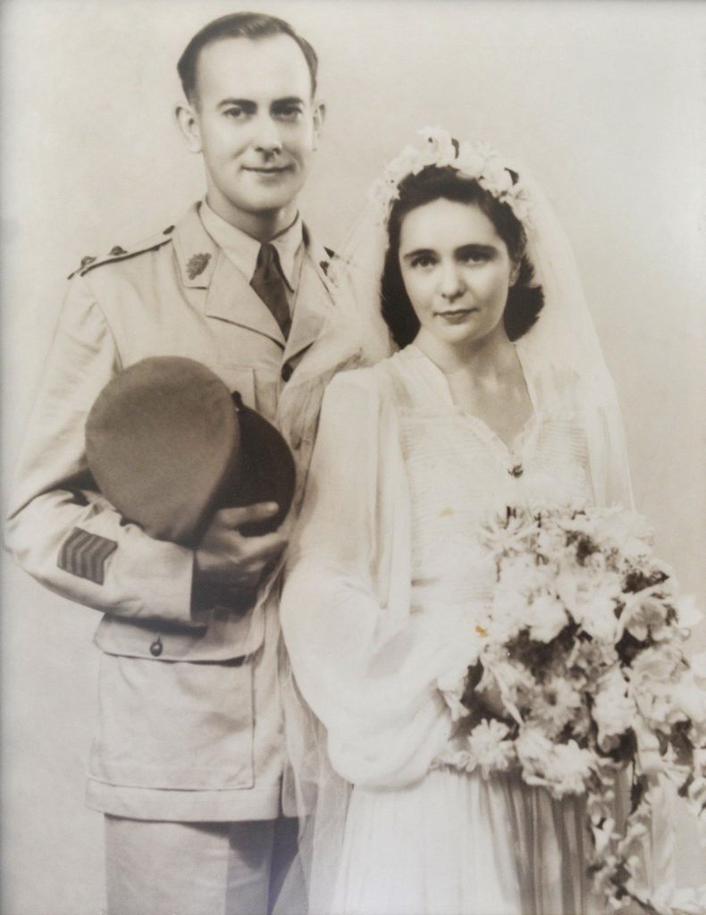 Dr Bob Goodwin and wife Marie on their wedding day in 1947. Dr Bob Goodwin and wife Marie on their wedding day in 1947.