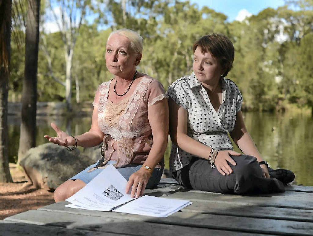 Joyce Mullemeister and her daughter Charmaine Mullemeister, who suffers from damage to her frontal lobe after an accident.