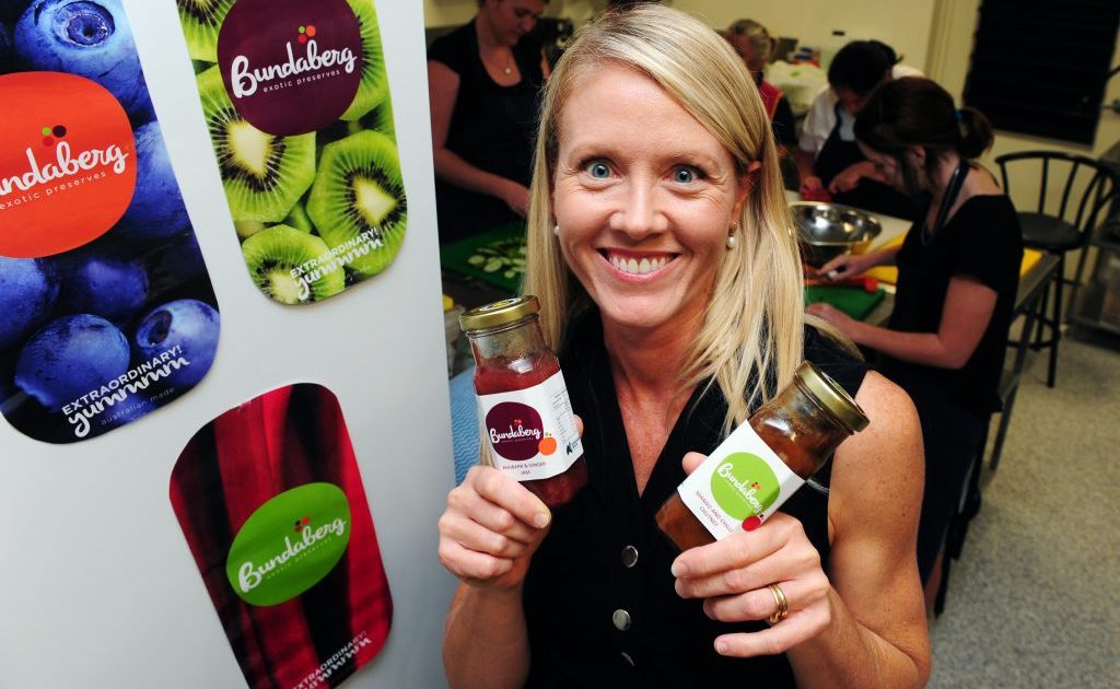 Impact CEO Tanya O'Shea shows off the produce. Impact CEO Tanya O'Shea shows off the produce.
