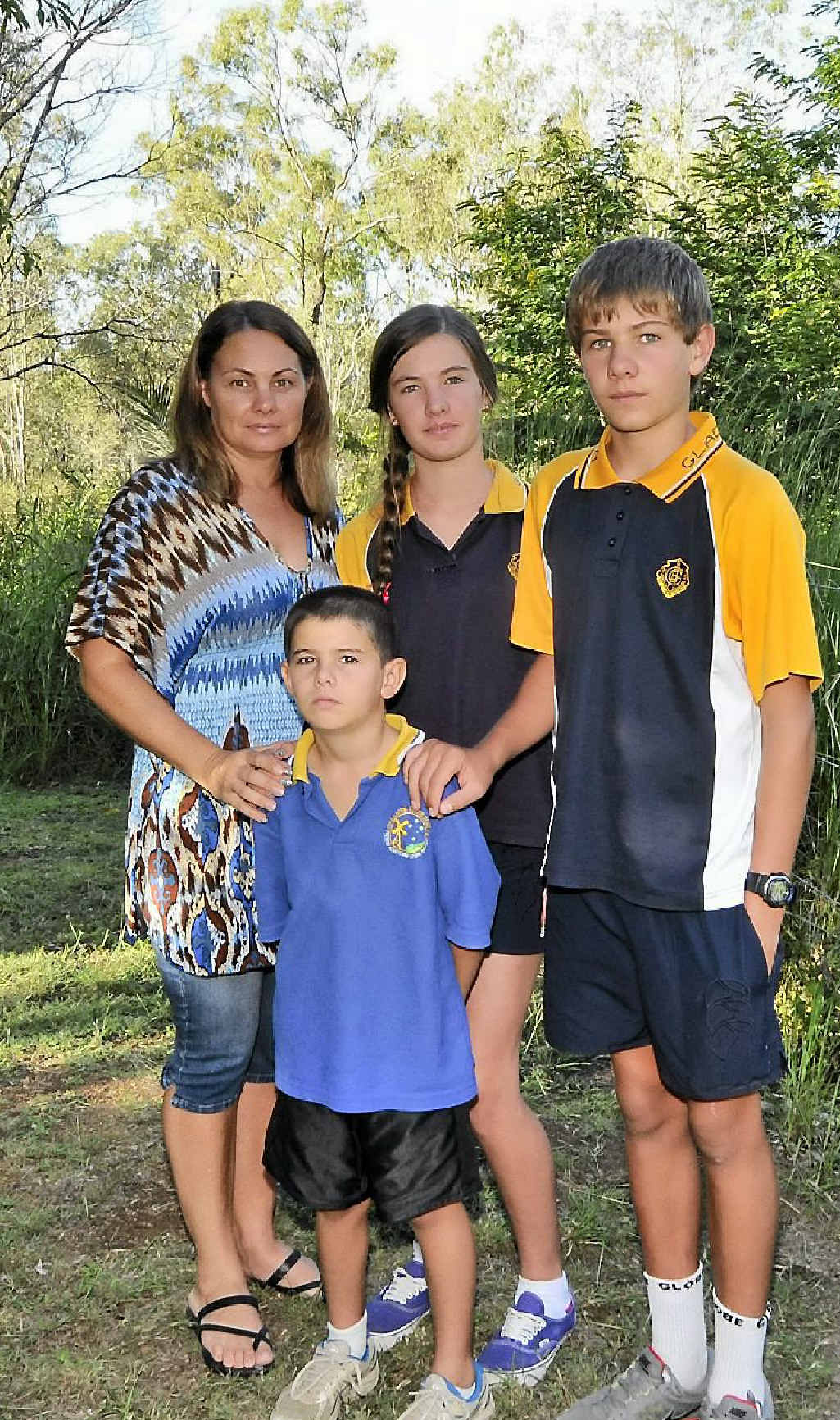 Rebecca Taylor, second from left, with, from left, Grace, 15, Matthew, 8, and Jack, 13. Rebecca Taylor, second from left, with, from left, Grace, 15, Matthew, 8, and Jack, 13.