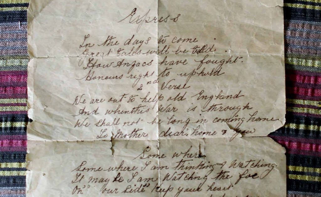 The old letter written by a son to his mother in the First World War. The old letter written by a son to his mother in the First World War.