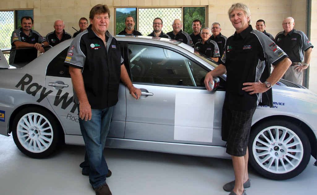 Menzies Rally CQ driver Wayne Menzies and co-driver Chris Baxter along with their support team have entered this year’s Targa Tasmania in a Mitshubishi Evo9. Menzies Rally CQ driver Wayne Menzies and co-driver Chris Baxter along with their support team have entered this year’s Targa Tasmania in a Mitshubishi Evo9.