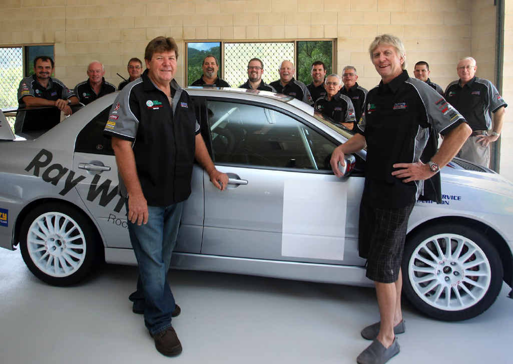 Menzies Rally CQ driver Wayne Menzies and co-driver Chris Baxter along with their support team have entered this year’s Targa Tasmania in a Mitshubishi Evo9. Menzies Rally CQ driver Wayne Menzies and co-driver Chris Baxter along with their support team have entered this year’s Targa Tasmania in a Mitshubishi Evo9.