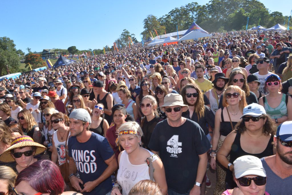 Big Pineapple Music festival. The crowd enjoying the fray. Big Pineapple Music festival. The crowd enjoying the fray.