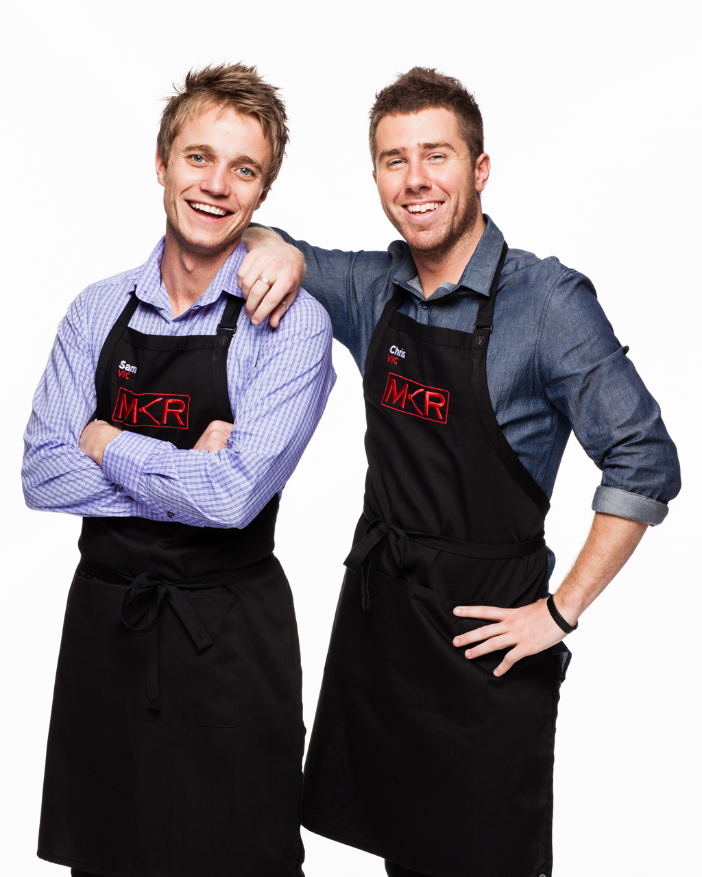 Sam and Chris are the first team to get the chop in MKR finals week. Sam and Chris are the first team to get the chop in MKR finals week.