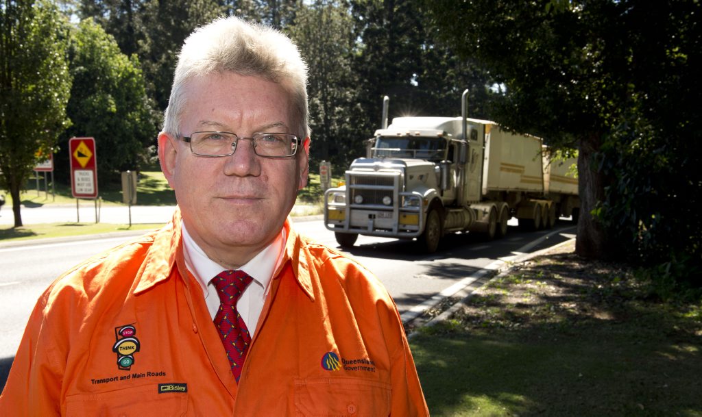 Neil Scales, Director-General Department of Transport and Main Roads at the top of Range crossing. Photo Nev Madsen / The Chronicle Neil Scales, Director-General Department of Transport and Main Roads at the top of Range crossing. Photo Nev Madsen / The Chronicle