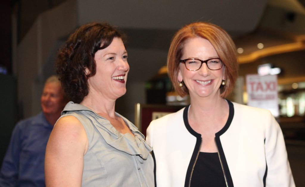 Kirsten Livermore with PM Julia Gillard. Photo Allan Reinikka / The Morning Bulletin Kirsten Livermore with PM Julia Gillard. Photo Allan Reinikka / The Morning Bulletin