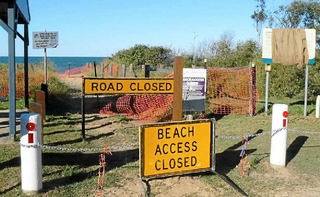 Baffle Creek residents are concerned that the authorities may not re-open the Rules Beach access for pedestrians and vehicles. Baffle Creek residents are concerned that the authorities may not re-open the Rules Beach access for pedestrians and vehicles.