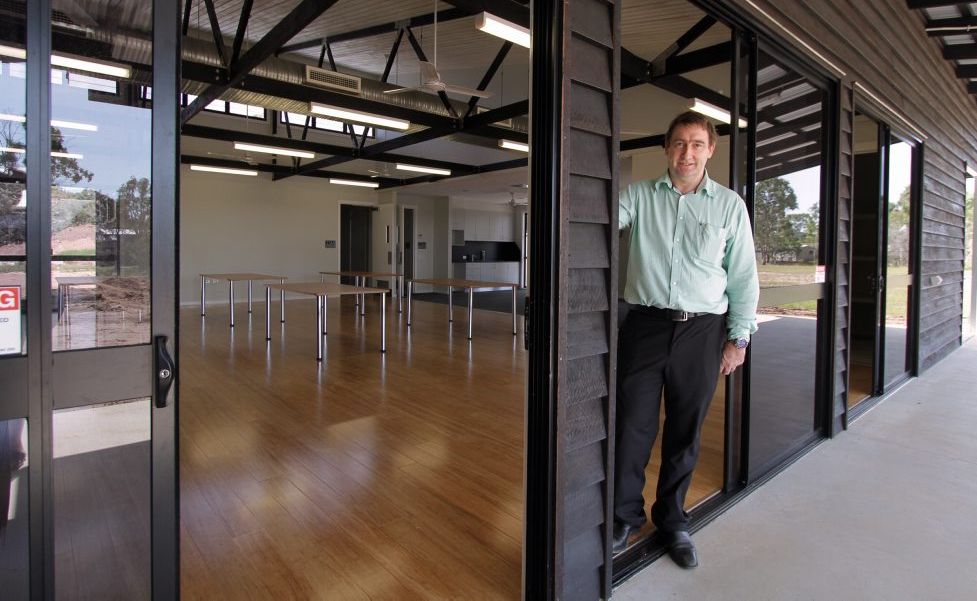Glen Winney, of WIN Constructions, at the almost-complete Ka'lang Respite Centre. Glen Winney, of WIN Constructions, at the almost-complete Ka'lang Respite Centre.