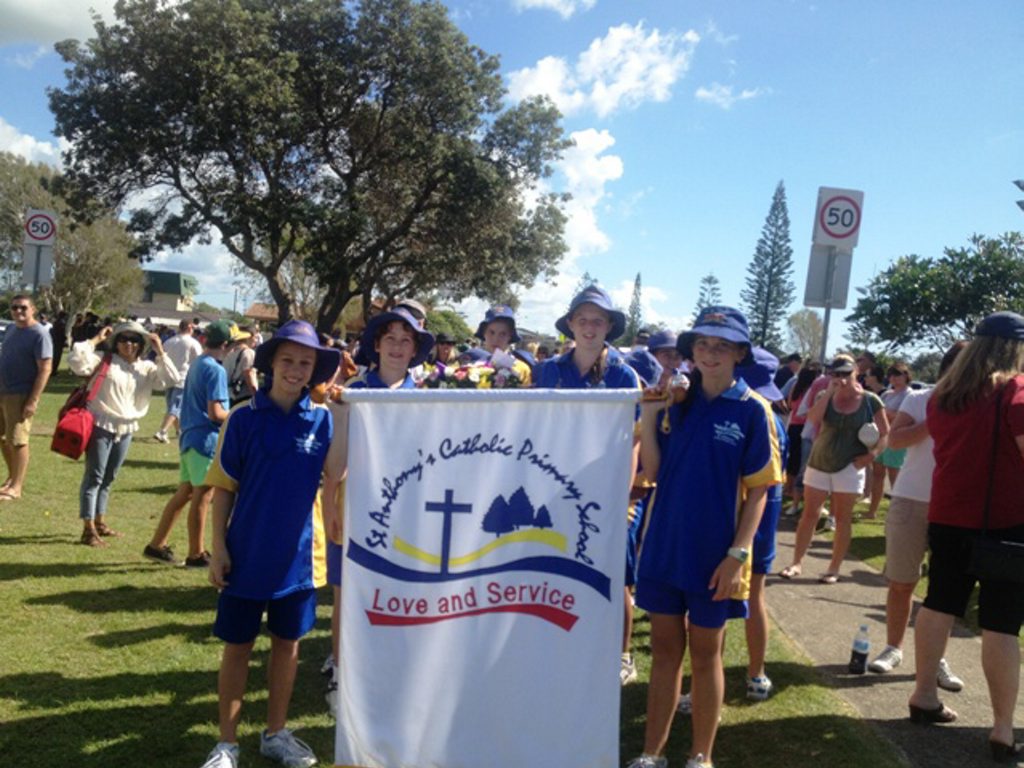 Students from St Anthonys Catholic Primary School Kingscliff