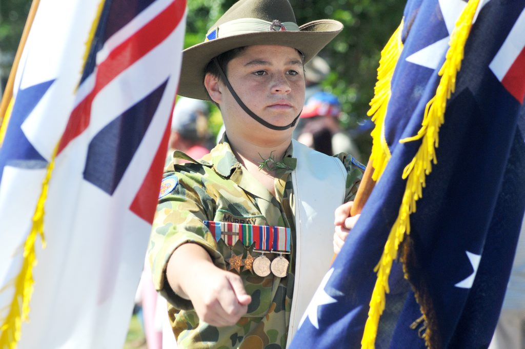 Anzac day at Woolgoolga. Photo: Leigh Jensen / The Coffs Coast Advocate Anzac day at Woolgoolga. Photo: Leigh Jensen / The Coffs Coast Advocate