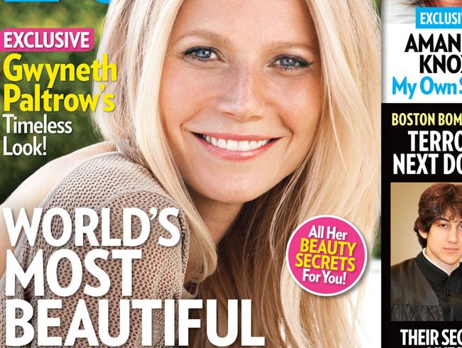 Gwyneth Paltrow on People cover.