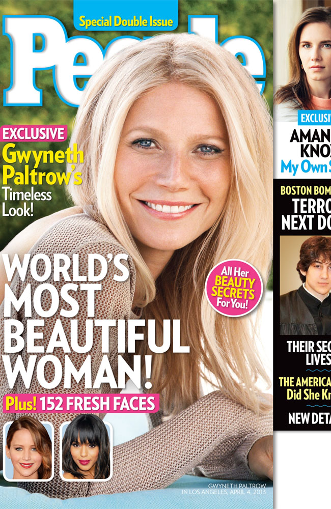 Gwyneth Paltrow on People cover. Gwyneth Paltrow on People cover.