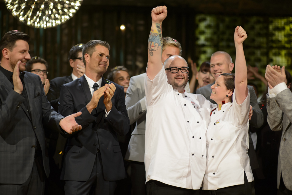 My Kitchen Rules winners Dan and Steph Mulheron My Kitchen Rules winners Dan and Steph Mulheron