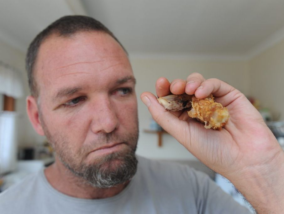 Ken Cavanagh says he doesn't think he'll feel like KFC for a long time after finding a fly in his chicken. Ken Cavanagh says he doesn't think he'll feel like KFC for a long time after finding a fly in his chicken.