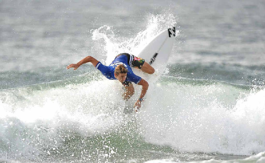 Two-time world junior champion Jack Freestone demonstrates his talent during the Hinano-Sunco Jeep Pro-Am at Maroochydore. Two-time world junior champion Jack Freestone demonstrates his talent during the Hinano-Sunco Jeep Pro-Am at Maroochydore.