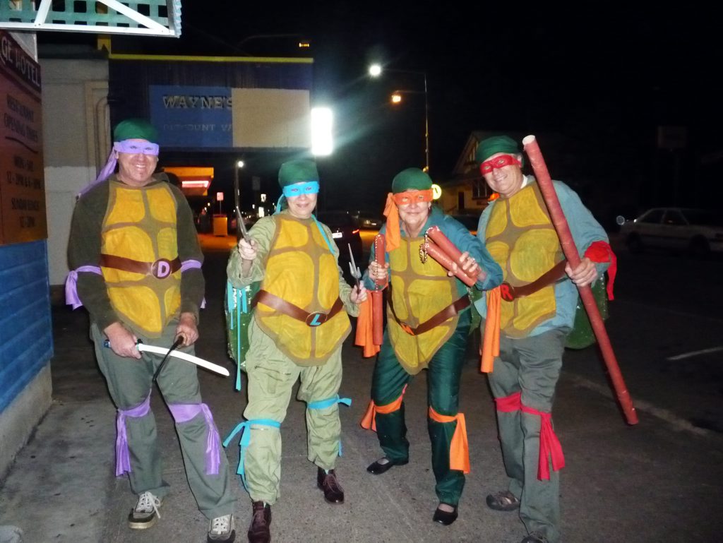 The Rosewood ninja turtles on patrol. Photo: Contributed The Rosewood ninja turtles on patrol. Photo: Contributed