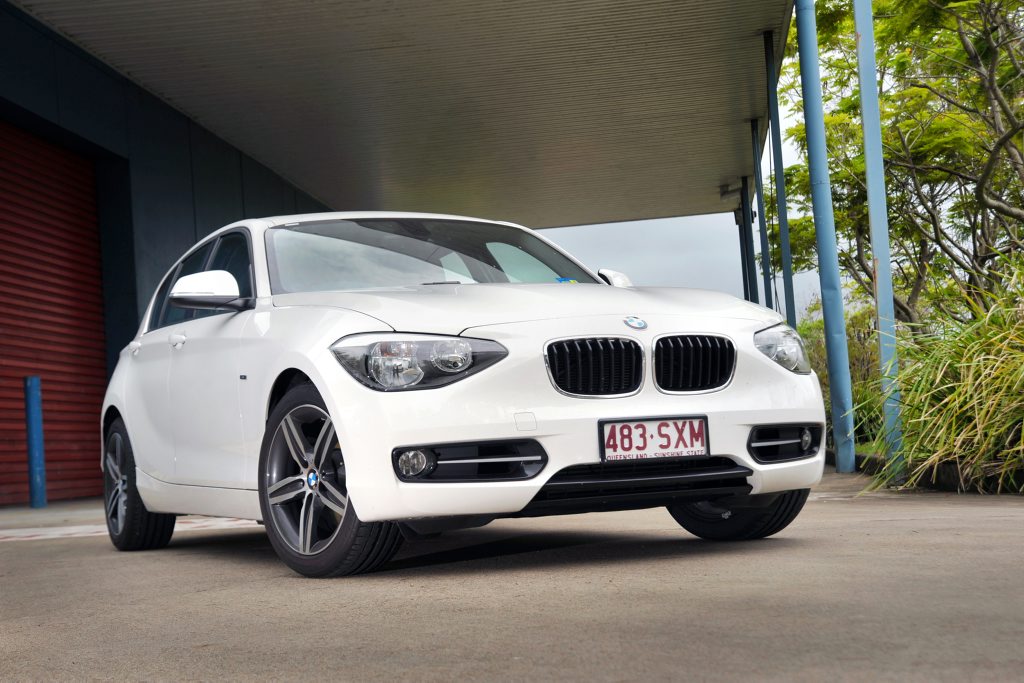 The BMW 1 Series with Sport Line pack. The BMW 1 Series with Sport Line pack.