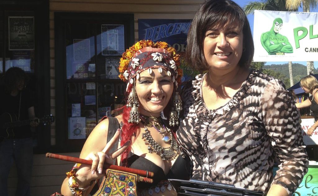 Richmond MP Justine Elliot with Rad Anonima at the 2013 Nimbin MardiGrass Richmond MP Justine Elliot with Rad Anonima at the 2013 Nimbin MardiGrass