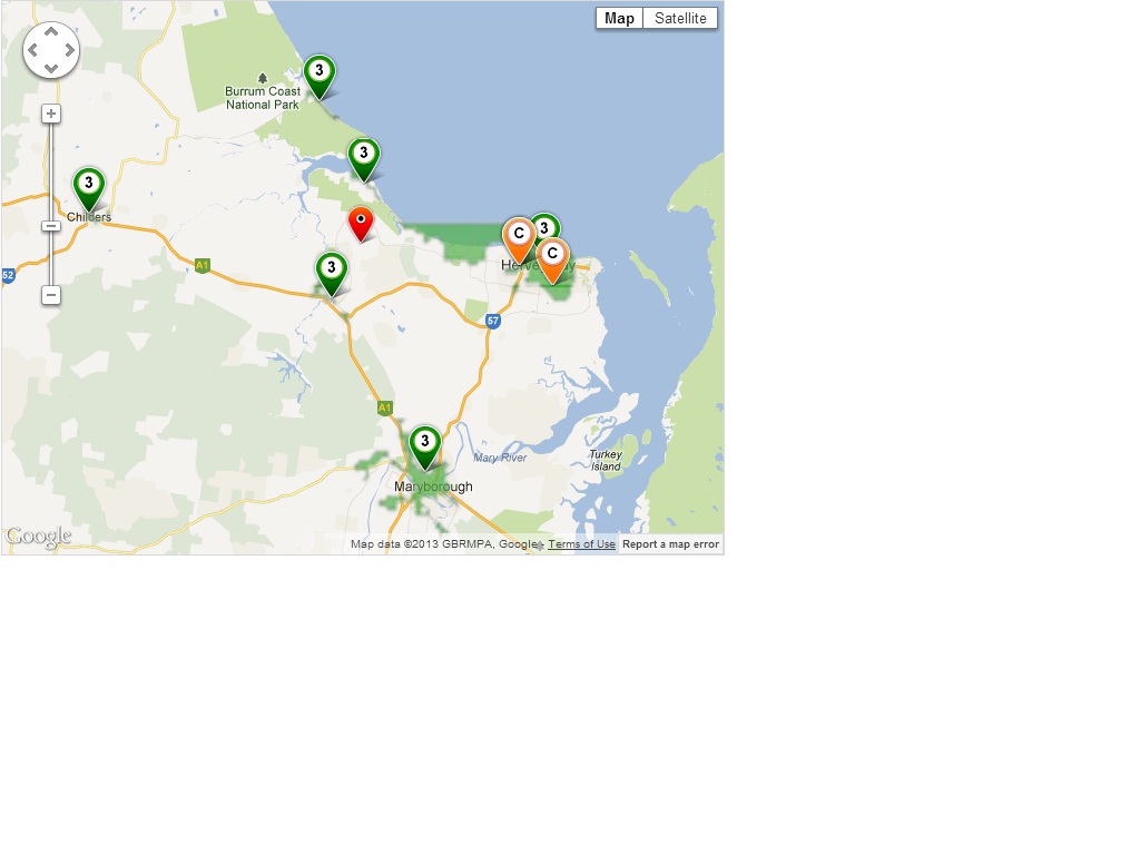 This map shows the NBN rollout activity on the Fraser Coast with the green dots showing areas where construction is due to start within three years and the orange dots showing areas where construction has begun. This map shows the NBN rollout activity on the Fraser Coast with the green dots showing areas where construction is due to start within three years and the orange dots showing areas where construction has begun.