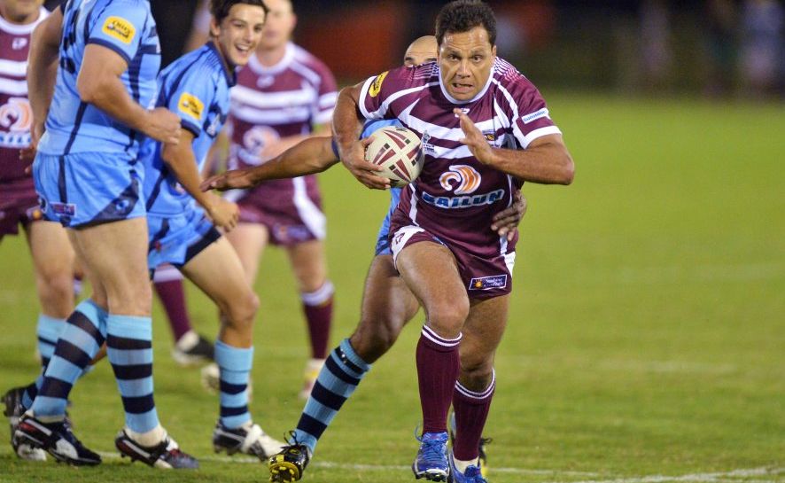 Steve Renouf turns back the clock for the Legends of League match. Steve Renouf turns back the clock for the Legends of League match.