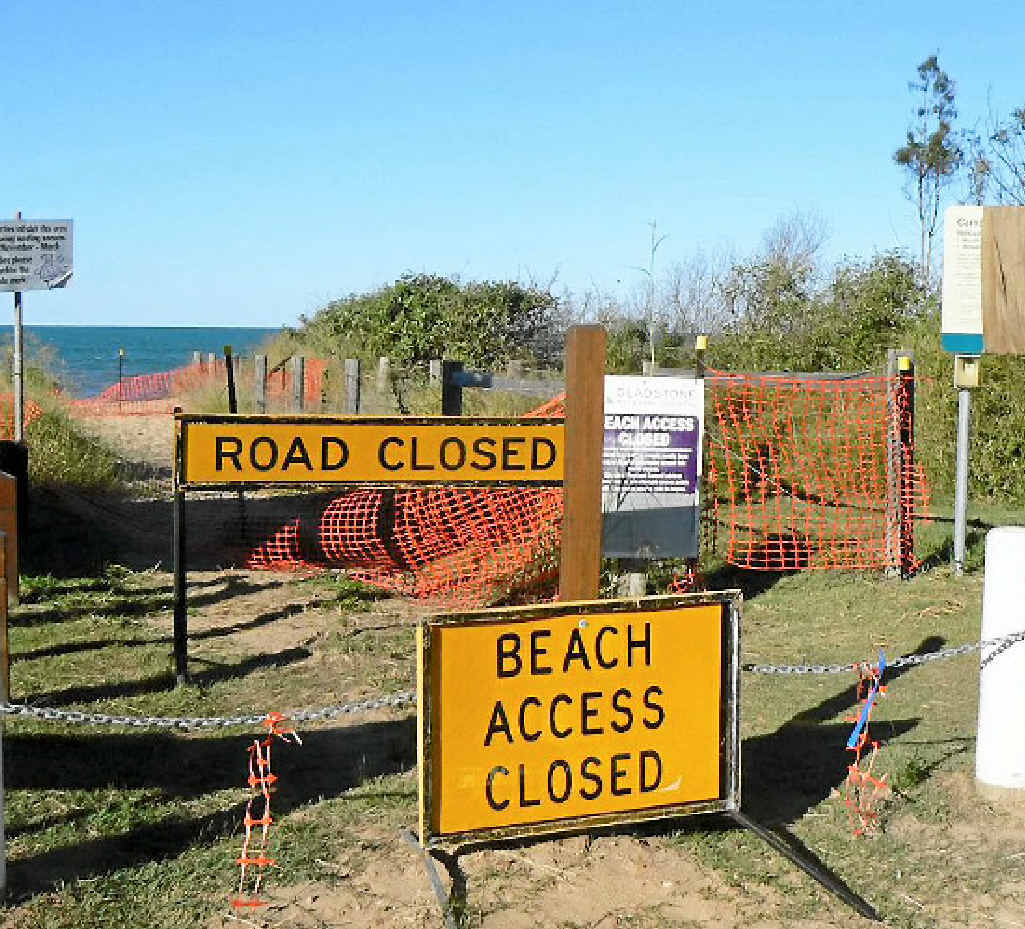 Baffle Creek residents are concerned that the authorities may not re-open the Rules Beach access for pedestrians and vehicles. Baffle Creek residents are concerned that the authorities may not re-open the Rules Beach access for pedestrians and vehicles.
