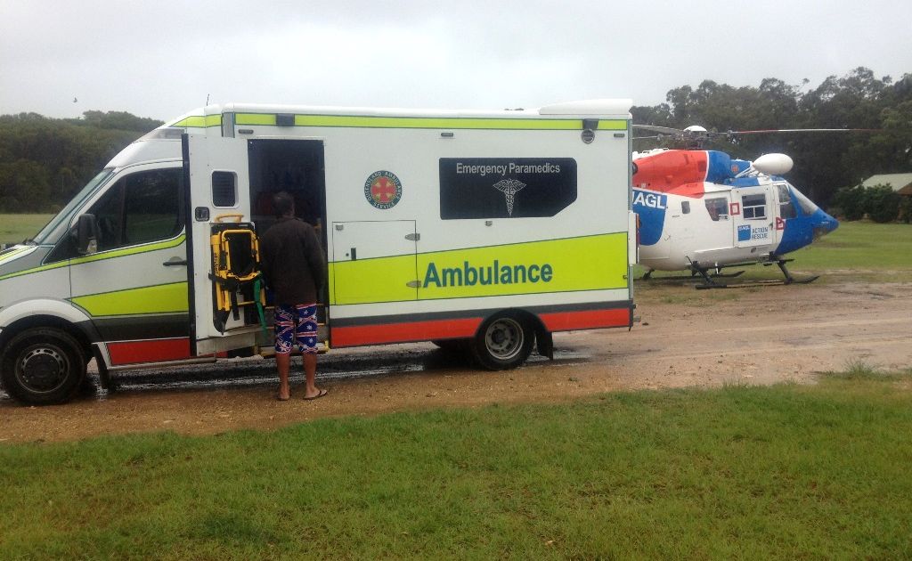 The AGL Action Rescue Helicopter has airlifted a woman who laid trapped for up to 15 hours in a roadside culvert after losing control of her trail bike near Agnes Water. The AGL Action Rescue Helicopter has airlifted a woman who laid trapped for up to 15 hours in a roadside culvert after losing control of her trail bike near Agnes Water.