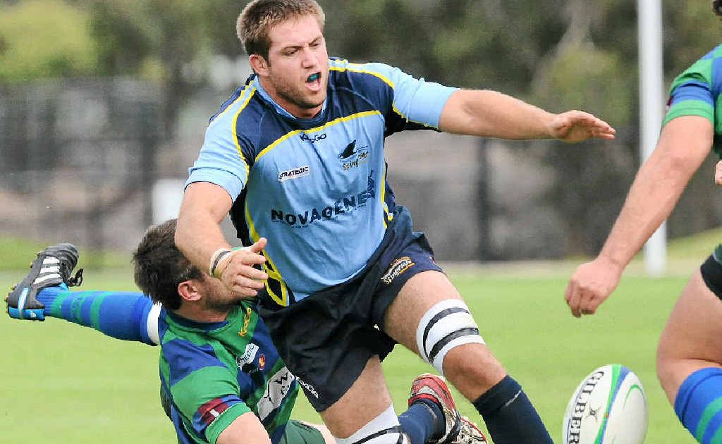 Tom Beattie makes a run. Tom Beattie makes a run.