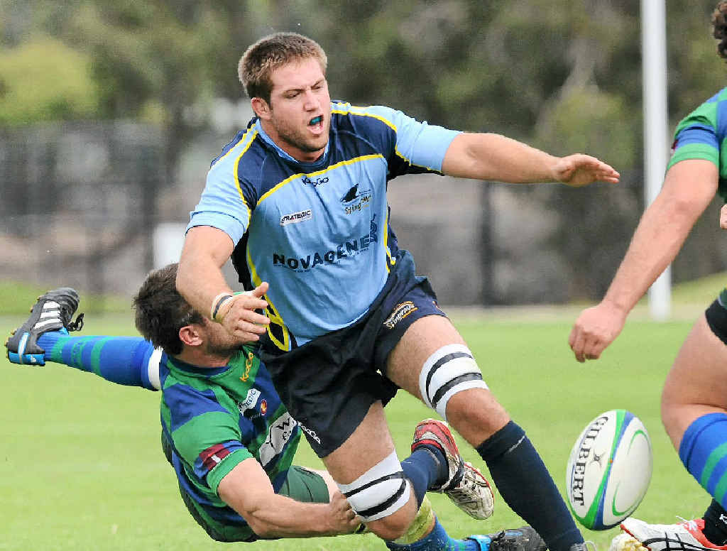Tom Beattie makes a run. Tom Beattie makes a run.